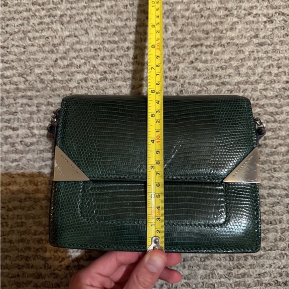 Barbara Bui Green Varanus Salvator Lizard Madness Crossbody Bag One Size - Picture 8 of 9
